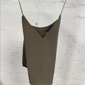 Tobi Khaki Backless Spaghetti Strap Top NWOT - Size XS
